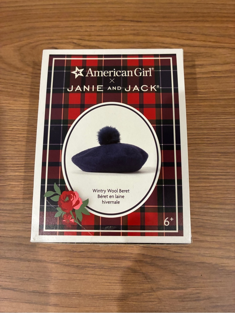 American Girl x Janie and Jack Navy Wintry Wool Beret for Dolls